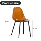 Set di 6 sedie da pranzo moderne minimaliste trasparenti