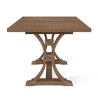 Christopher Knight Home Derring Set da Pranzo Espandibile da 7 Pezzi in Legno Rivestito Stile Rustico Francese
