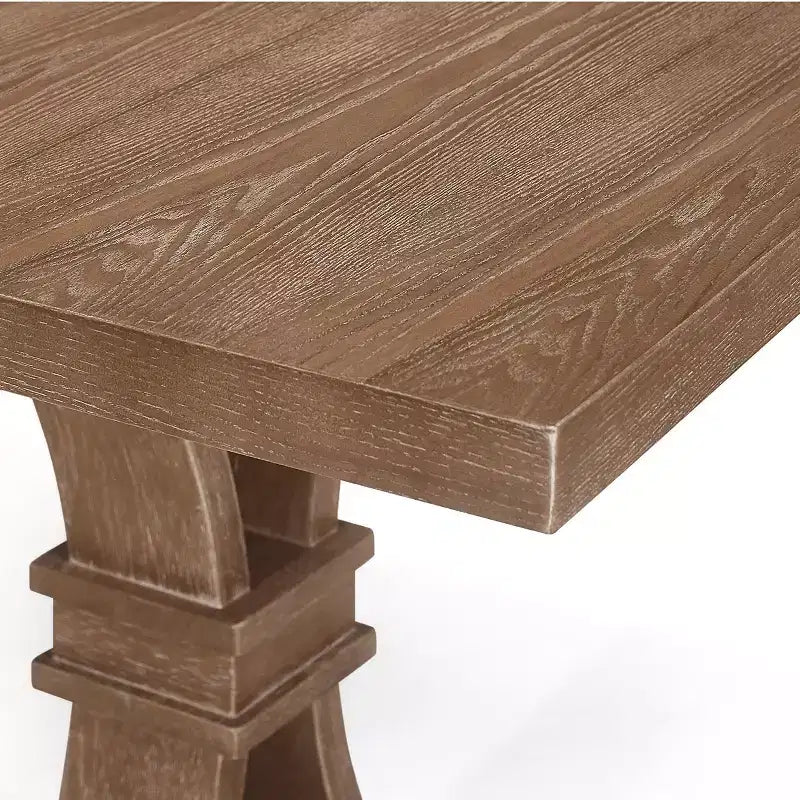 Christopher Knight Home Derring Set da Pranzo Espandibile da 7 Pezzi in Legno Rivestito Stile Rustico Francese