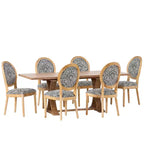 Christopher Knight Home Derring Set da Pranzo Espandibile da 7 Pezzi in Legno Rivestito Stile Rustico Francese