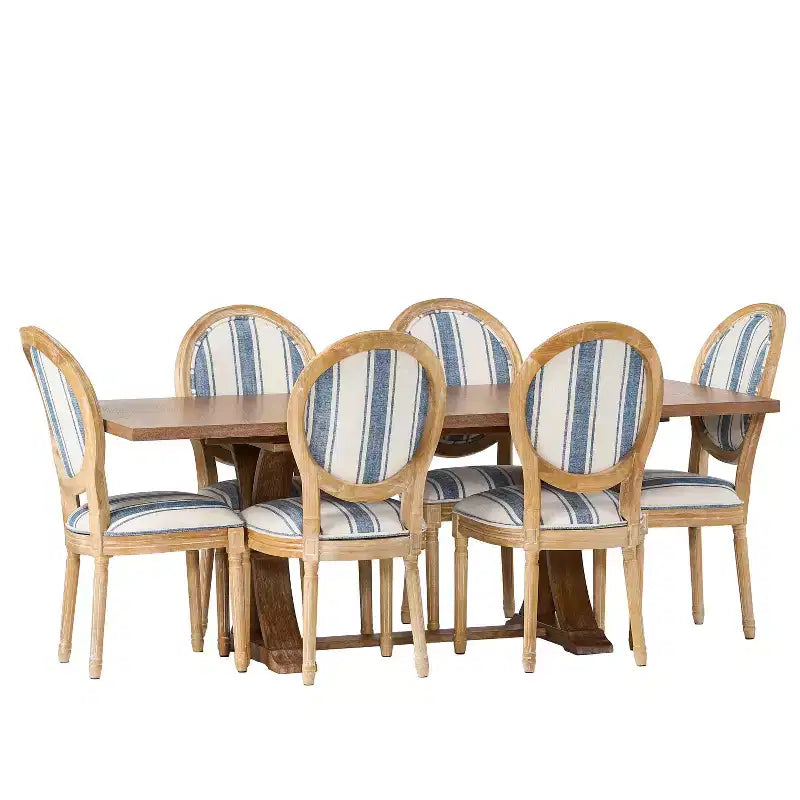 Christopher Knight Home Derring Set da Pranzo Espandibile da 7 Pezzi in Legno Rivestito Stile Rustico Francese