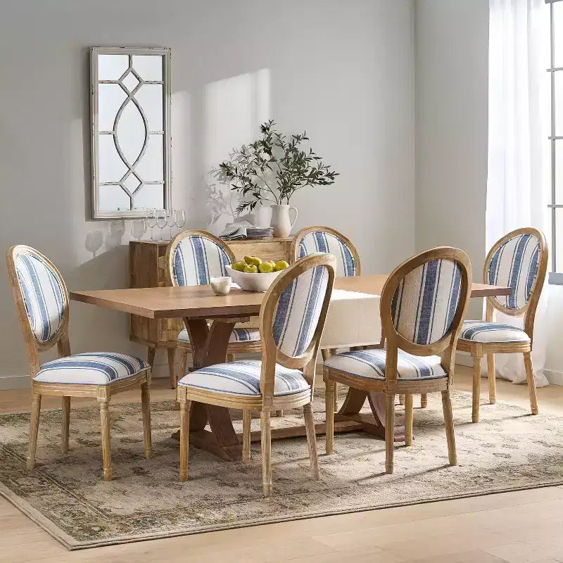 Christopher Knight Home Derring Set da Pranzo Espandibile da 7 Pezzi in Legno Rivestito Stile Rustico Francese