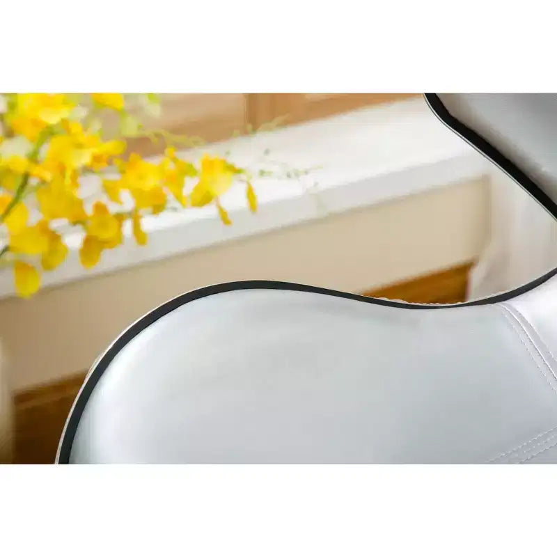 Sgabelli da bar girevoli regolabili Roundhill Furniture Masaccio, imbottiti in similpelle con base cromata, argento, set da 2