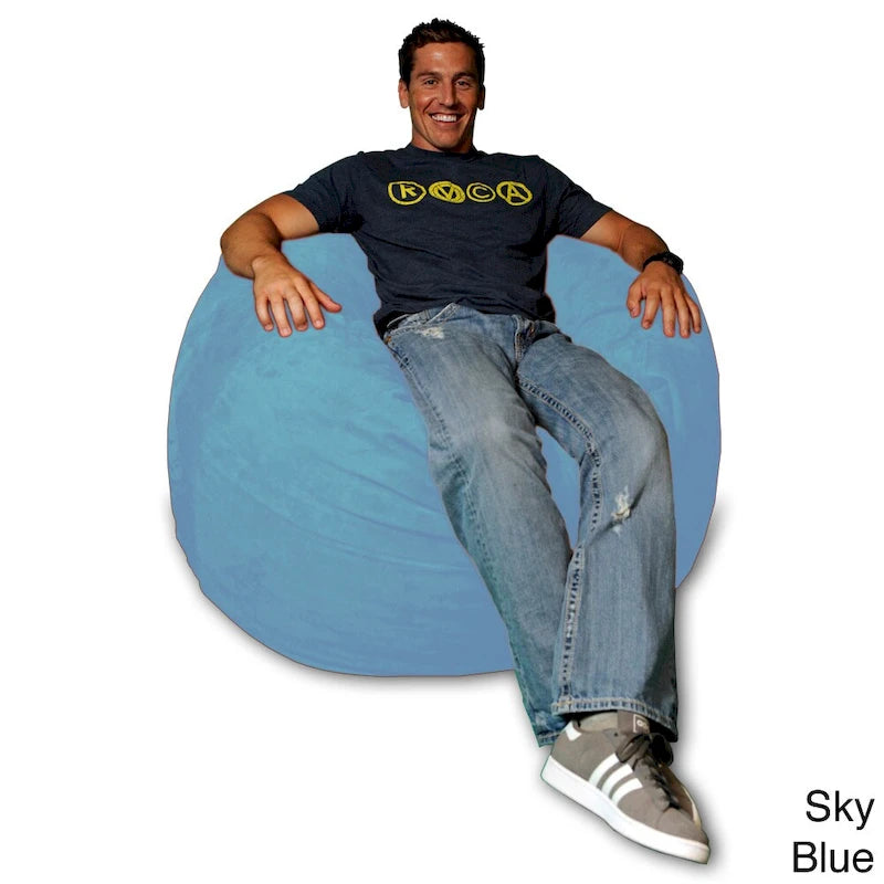 Poltrona Sacco in Memory Foam Morbido con Rivestimento Rimovibile in Microsuede