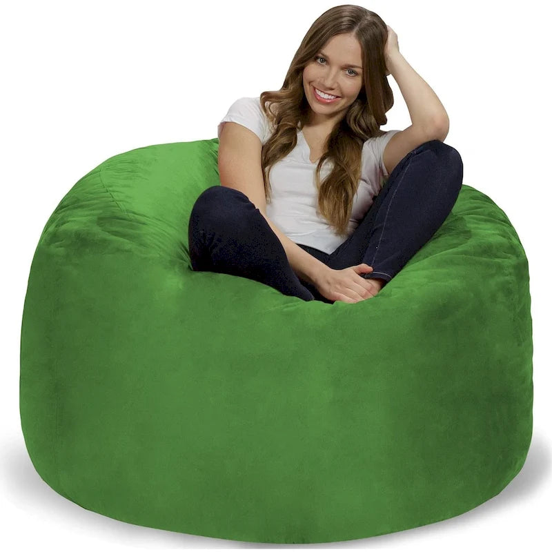 Poltrona Sacco in Memory Foam Morbido con Rivestimento Rimovibile in Microsuede