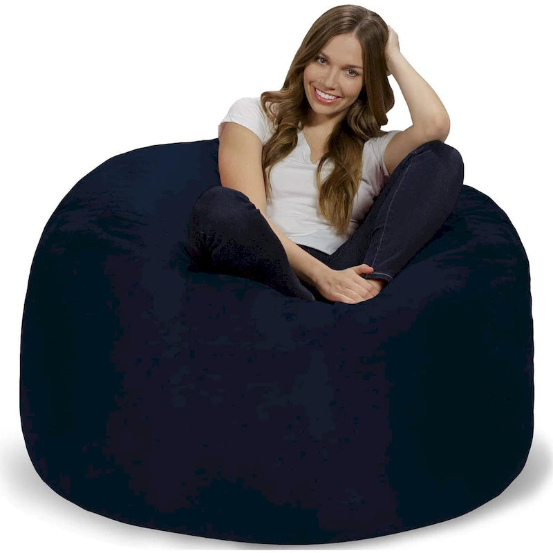 Poltrona Sacco in Memory Foam Morbido con Rivestimento Rimovibile in Microsuede