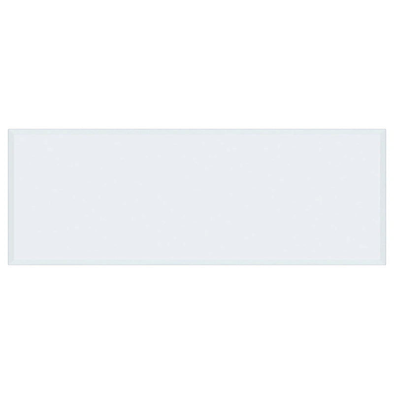 Piano del tavolo in vetro temperato trasparente con bordo bisellato per sale da pranzo