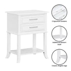 Tavolino Breighton Home Sydney a 2 cassetti con ripiano