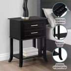 Tavolino Breighton Home Sydney a 2 cassetti con ripiano