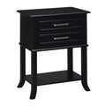 Breighton Home Sydney 2 Drawer End Table with Shelf