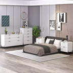 Set cassettiera camera da letto Festivo 4 pezzi Modern Elegance con cassettiera a 6 cassetti e comodini a 2 cassetti
