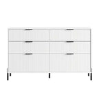 Set cassettiera camera da letto Festivo 4 pezzi Modern Elegance con cassettiera a 6 cassetti e comodini a 2 cassetti