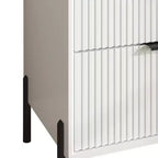 Set cassettiera camera da letto Festivo 4 pezzi Modern Elegance con cassettiera a 6 cassetti e comodini a 2 cassetti