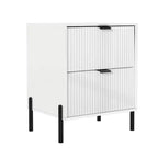 Set cassettiera camera da letto Festivo 4 pezzi Modern Elegance con cassettiera a 6 cassetti e comodini a 2 cassetti