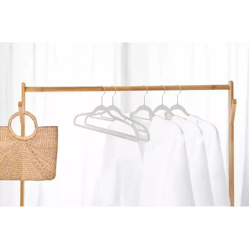 J&V TEXTILES Confezione da 120 Grucce Premium in Velluto Antiscivolo con Gancio Girevole a 360 Gradi