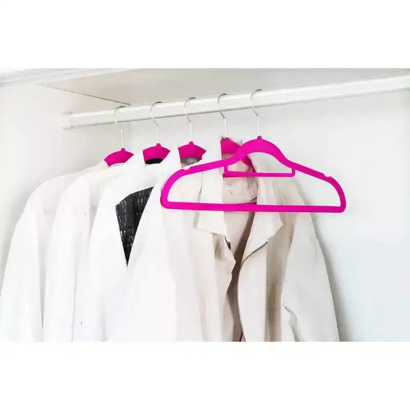 J&V TEXTILES Confezione da 120 Grucce Premium in Velluto Antiscivolo con Gancio Girevole a 360 Gradi