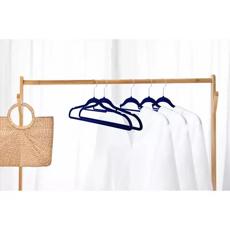 J&V TEXTILES Confezione da 120 Grucce Premium in Velluto Antiscivolo con Gancio Girevole a 360 Gradi