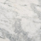 Tavolino da caffè rotondo in marmo bianco con gambe in legno – Bianco/Naturale, Bianco/Nero