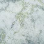 Tavolino da caffè rotondo in marmo bianco con gambe in legno – Bianco/Naturale, Bianco/Nero